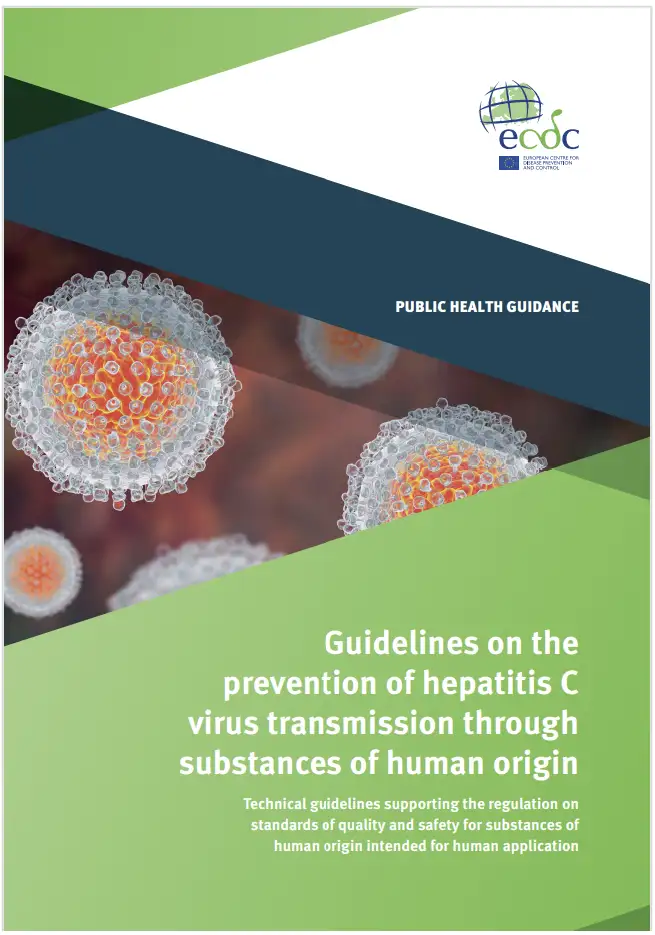 Guidelines prevention of hepatitis C virus transmission through substances of human origin